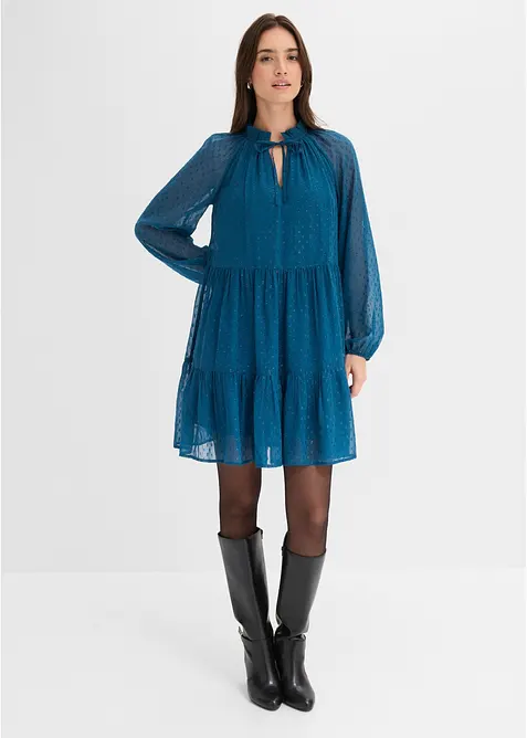 Tunika-Kleid mit Glitzereffekt, bonprix