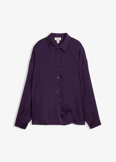 Hemdbluse aus flie&szlig;endem Satin, bonprix