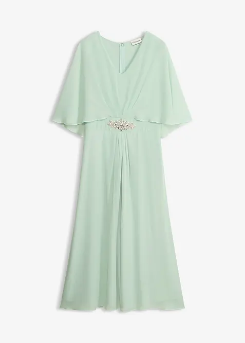 Chiffonkleid mit Strassstein-Applikation, bonprix