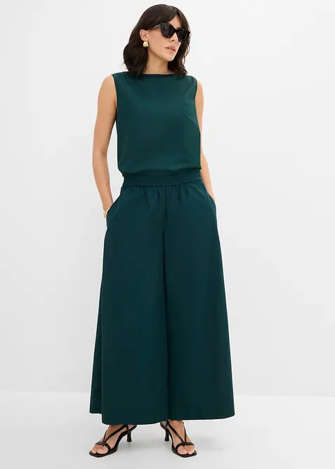 Weite Culotte aus reiner Baumwolle, bonprix