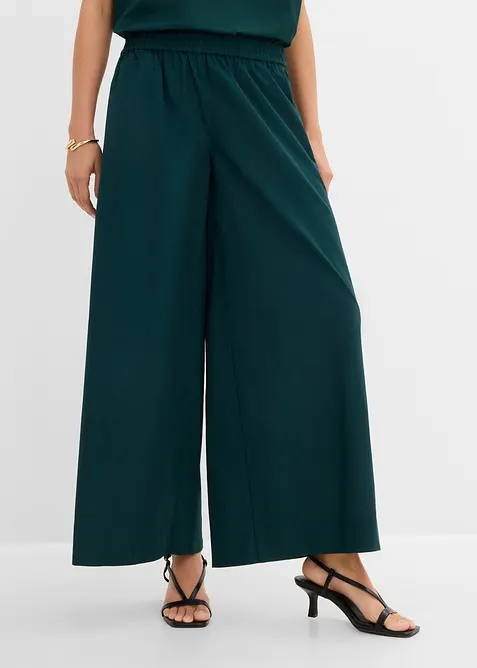 Weite Culotte aus reiner Baumwolle, bonprix