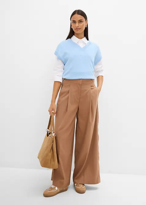 Hose mit Seitenschnallen aus Viskose-Mix, bonprix