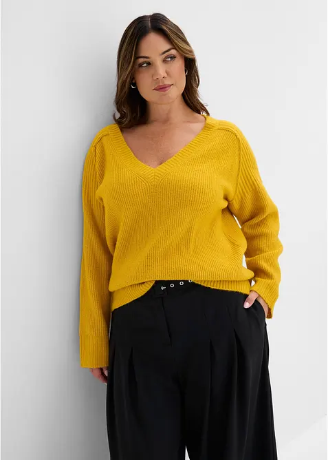 Pull col V, bonprix