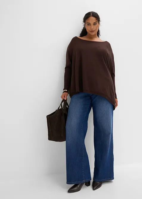 Feinstrickpullover aus feinem Viskose-Mix, bonprix