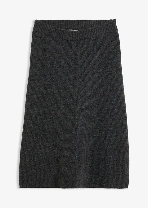 Jupe midi en maille, bonprix