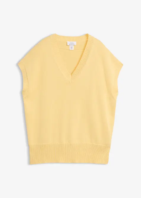 Pull sans manches 100% coton, bonprix