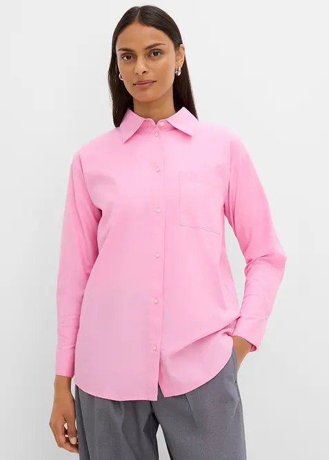 Oxford-Bluse aus Bio-Baumwolle, bonprix