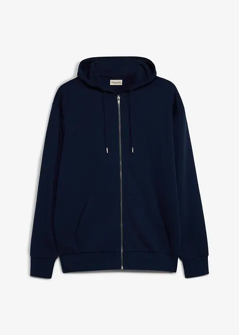 Sweat zipp&eacute; &agrave; capuche, coupe ample, bonprix