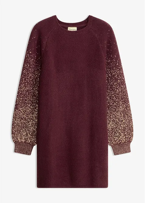 Robe en maille, effet brillant, bonprix