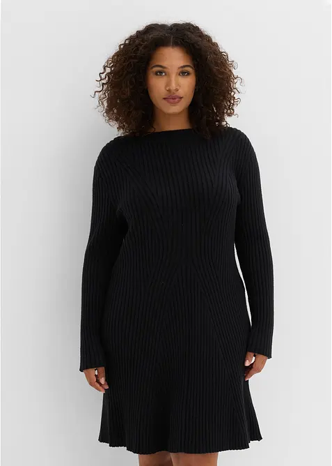 Robe courte en maille douce, bonprix