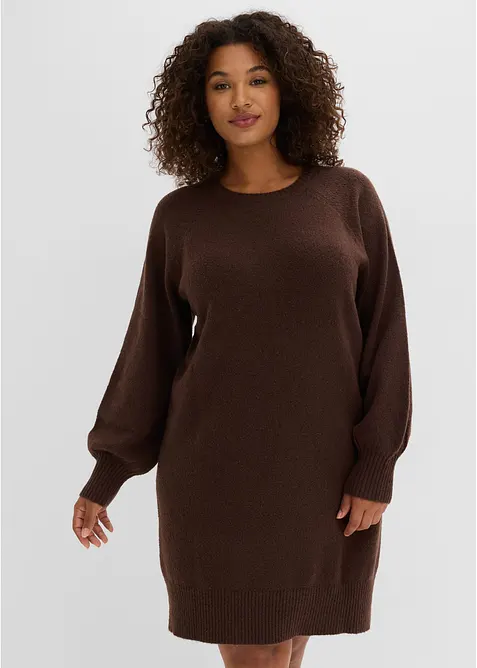 Robe courte en maille, bonprix