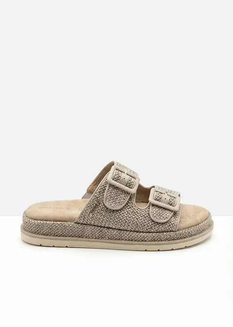 Mules &agrave; plateforme Tom Tailor effet crochet, Tom Tailor