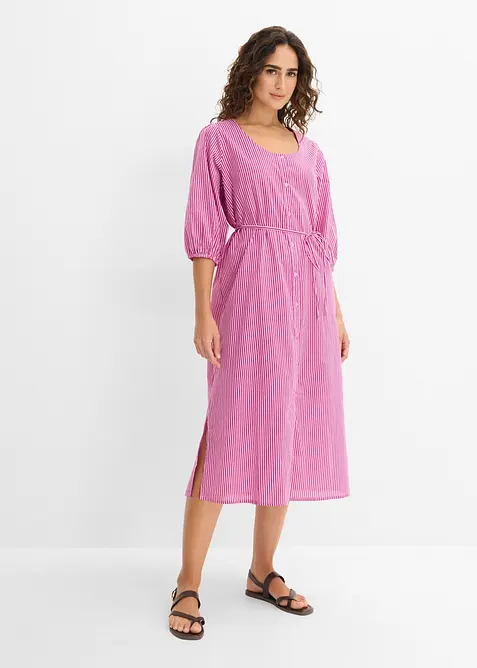 Robe midi 100% coton, bonprix