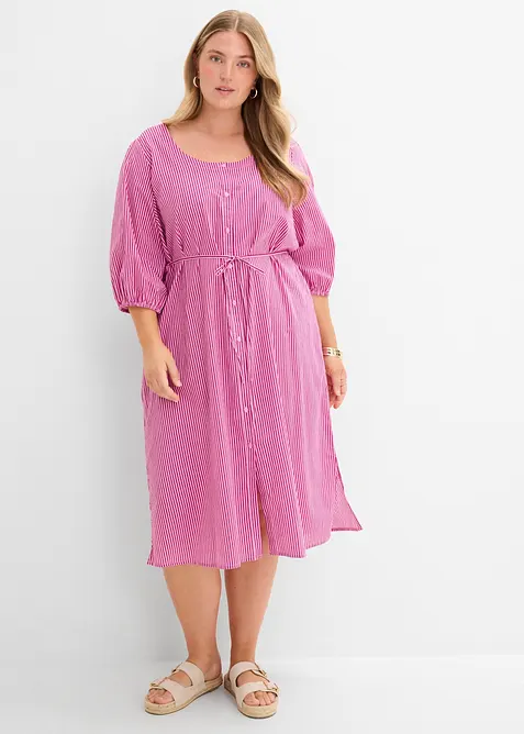 Midikleid aus reiner Baumwolle, bonprix