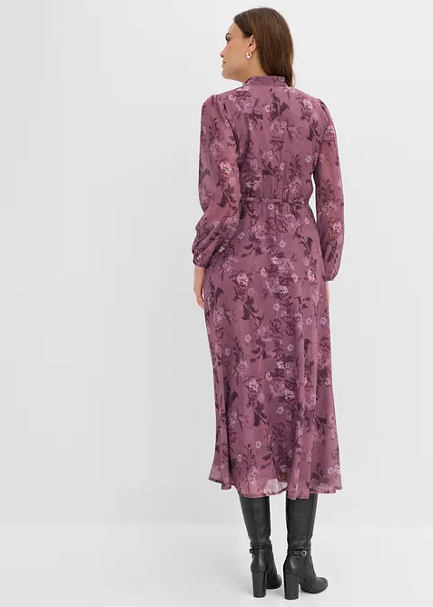 Midi-Chiffonkleid, bonprix
