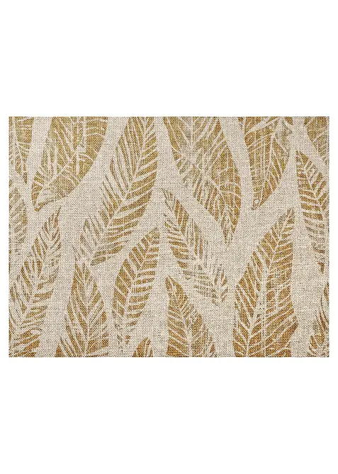 Paillasson lavable &agrave; motif feuilles, bonprix