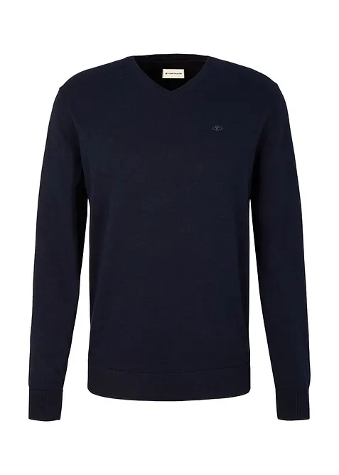 Tom Tailor Feinstrickpullover aus reiner Baumwolle, Tom Tailor
