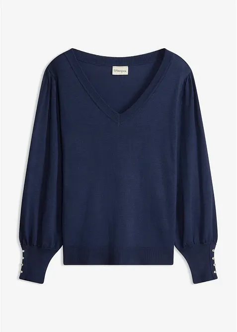 Feinstrickpullover aus Viskose-Mix, bonprix
