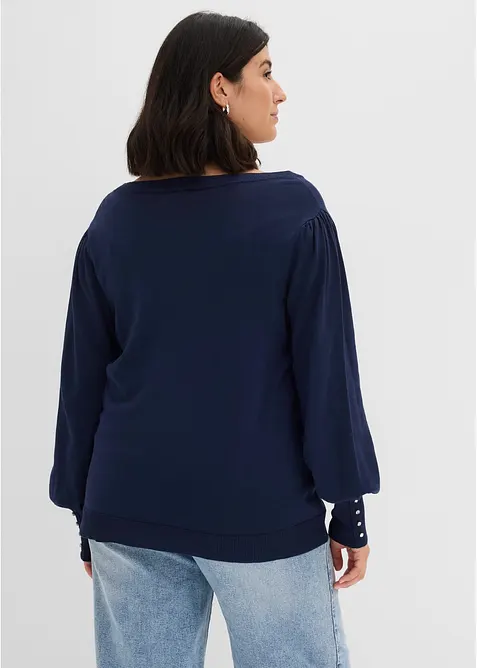 Pull en fine maille, viscose majoritaire, bonprix