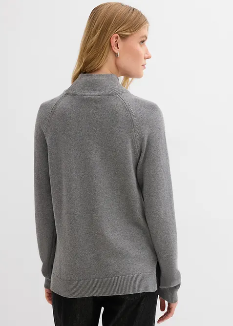 Rollkragenpullover aus reiner Baumwolle, bonprix