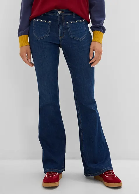 Jean bootcut, taille mi-haute, bonprix