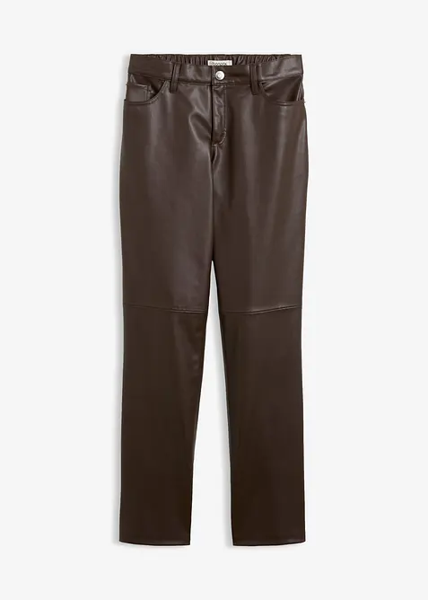 Lederimitat-Hose mit Bequembund, bonprix