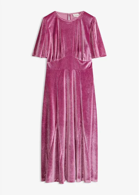 Midikleid aus softem Samt, bonprix