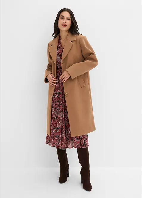 Manteau court aspect laine, bonprix