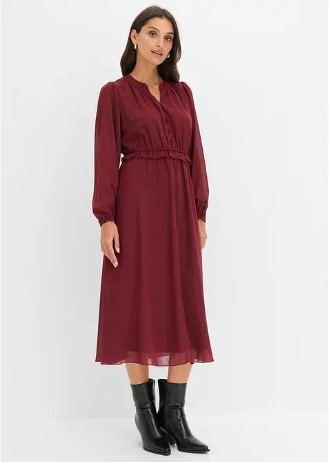 Chiffonkleid mit ausgestelltem Rock, bonprix