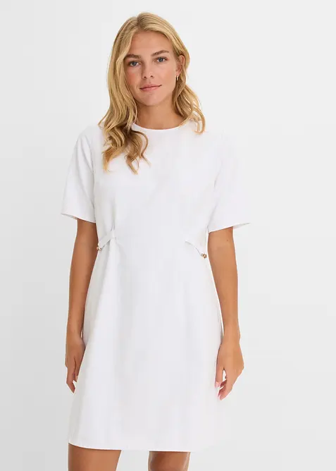 Robe en denim de coton extensible, bonprix