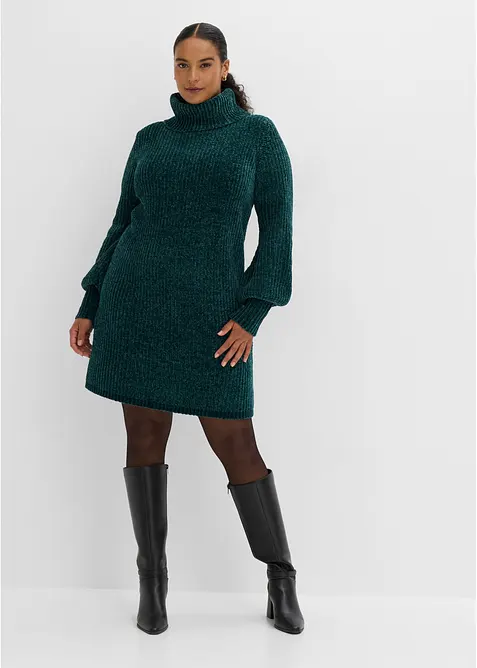 Robe en maille chenille, bonprix