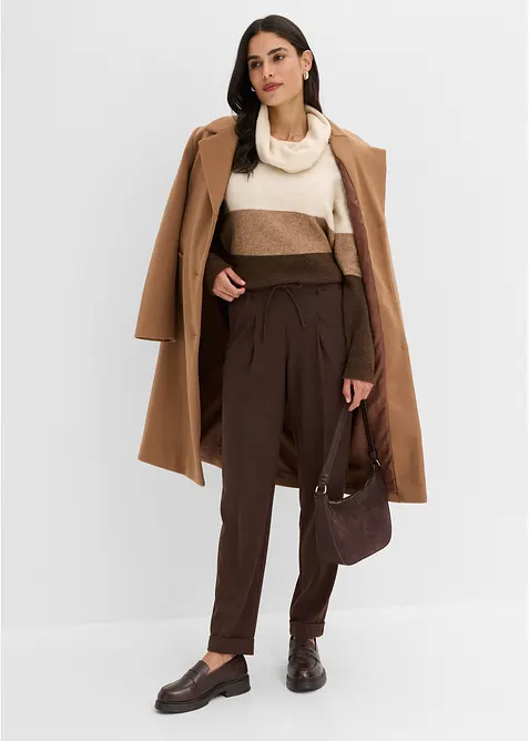 Bundfaltenhose in Schlupfform, bonprix
