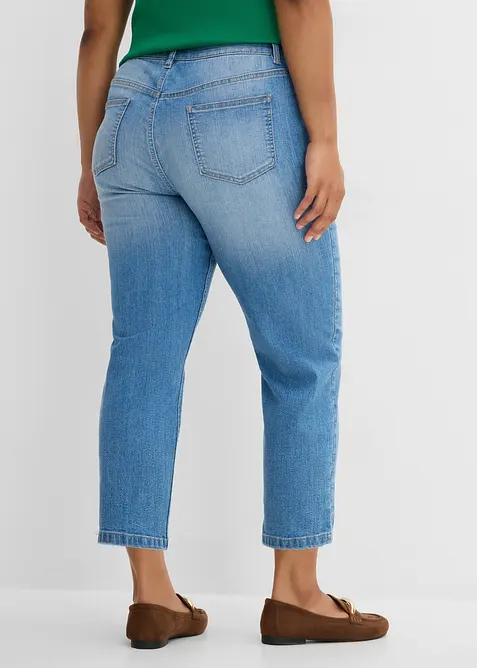 Jean slim cropped, taille haute, bonprix