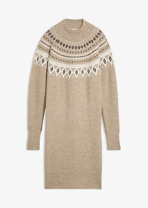Robe en maille norv&eacute;gienne, bonprix