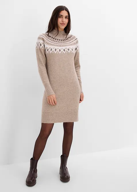 Norweger-Strickkleid, bonprix