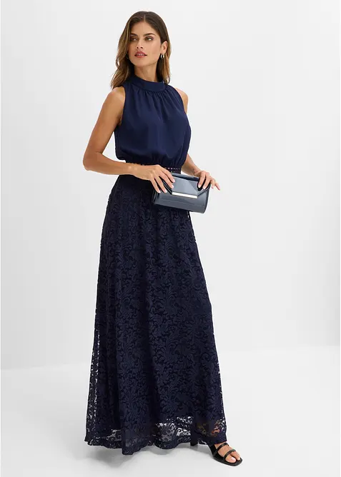 Maxikleid mit Spitzen-Rock, bonprix