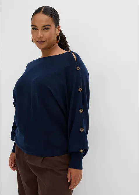 Pull avec d&eacute;tails boutons, bonprix