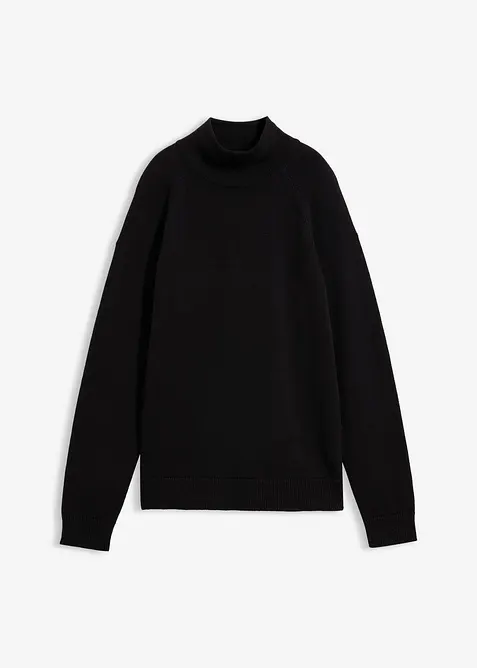 Rollkragenpullover aus reiner Baumwolle, bonprix