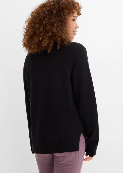 Rollkragenpullover aus reiner Baumwolle, bonprix