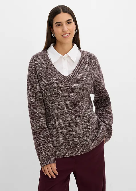 Pull en maille douce, bonprix