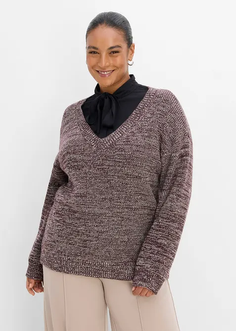 Pull en maille douce, bonprix
