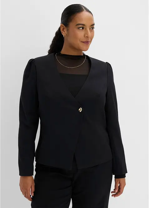 Blazer &agrave; bouton d&eacute;coratif, bonprix