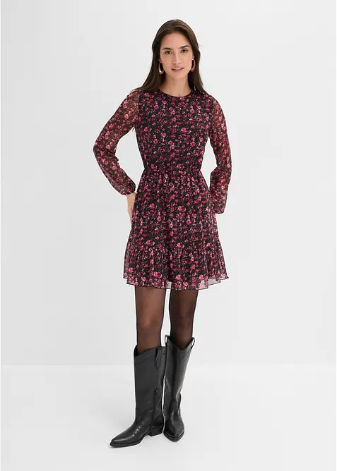 Robe courte en jersey &agrave; manches longues, bonprix