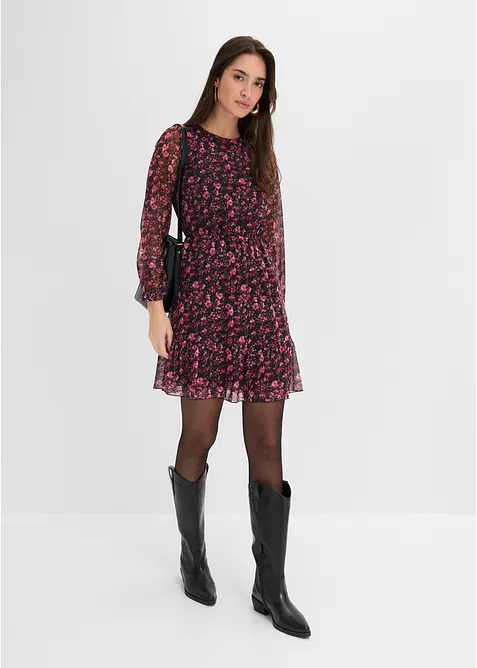 Robe courte en jersey &agrave; manches longues, bonprix