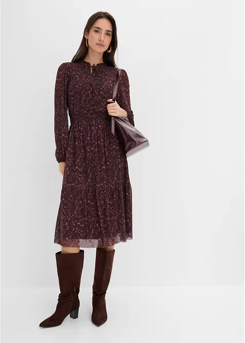 Jerseykleid mit Rundhals, bonprix