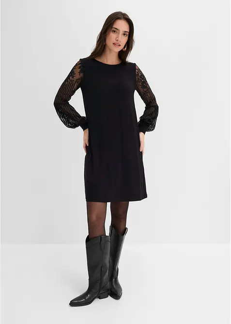 Bequem geschnittenes Jerseykleid, bonprix