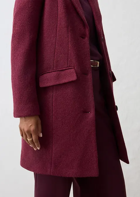 Manteau blazer en laine bouillie, bonprix