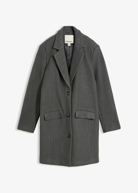 Blazermantel aus gewalkter Wolle, bonprix