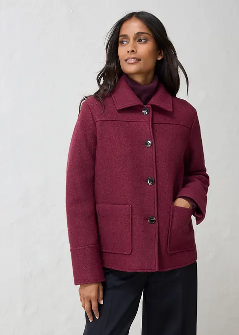 Blouson en laine bouillie, bonprix