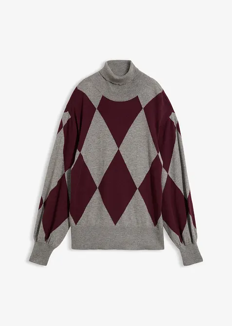Feinstrick-Rollkragenpullover, bonprix